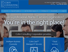 Tablet Screenshot of cohnconsultingcorp.com